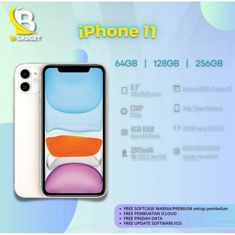 Jual IPHONE 11 ALL PROVIDER | Shopee Indonesia