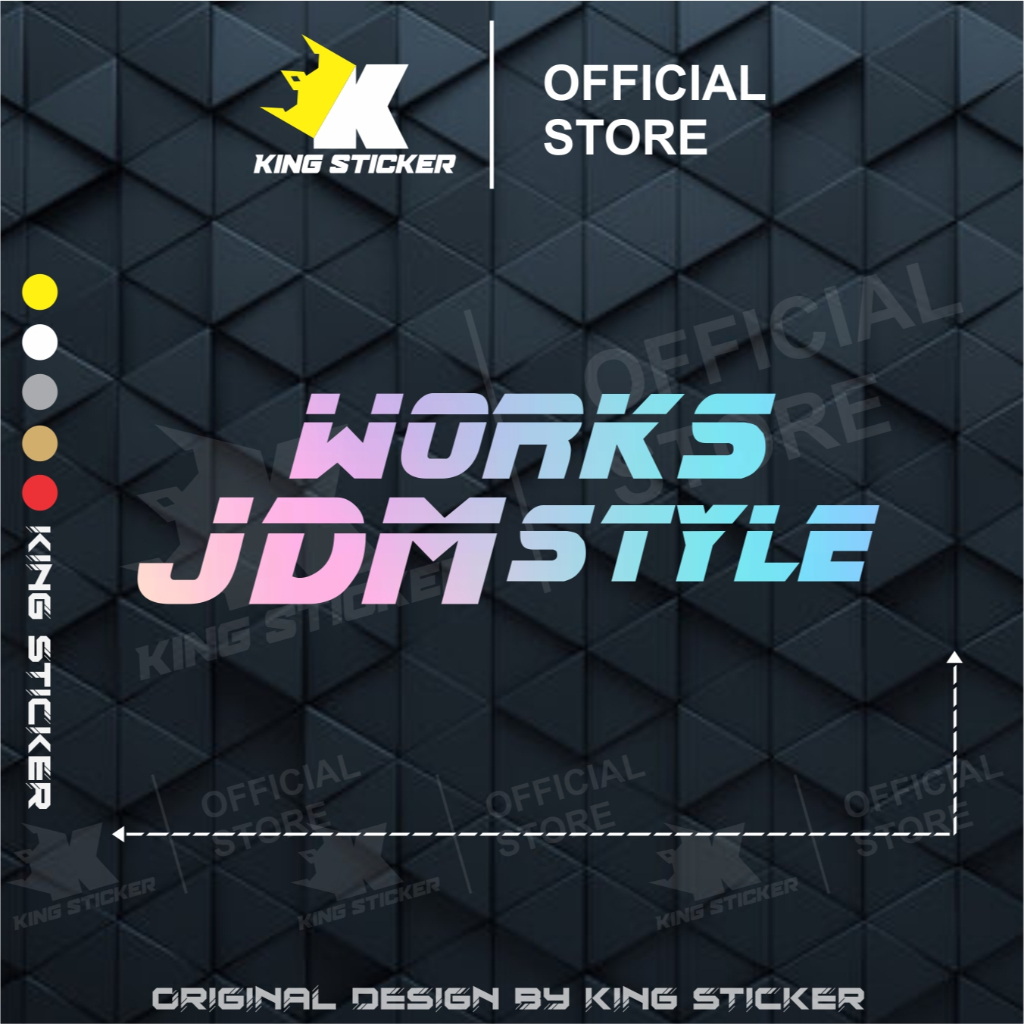Jual WJD Sticker jdm sticker works jdm style sticker mobil jdm stiker ...