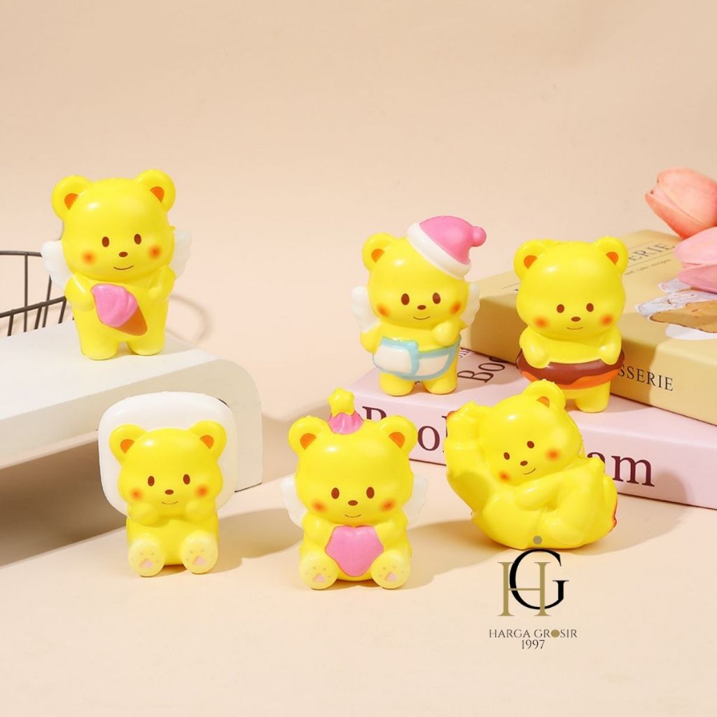 Jual Mainan Squishy Butter Bear MN-1809 / Mainan edukasi stimulasi lucu ...