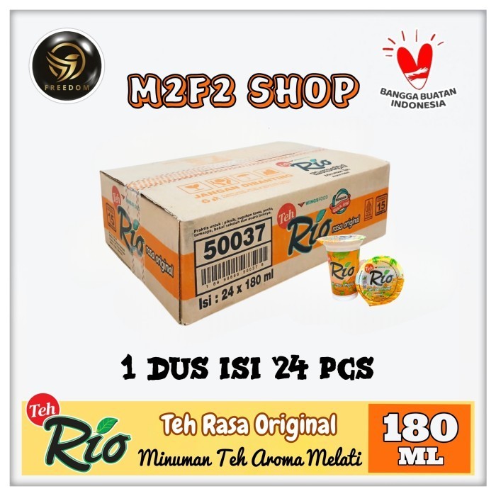 Jual Teh Rio Semua Rasa Original, Gula Batu Minuman Gelas | Cup - 180 ...