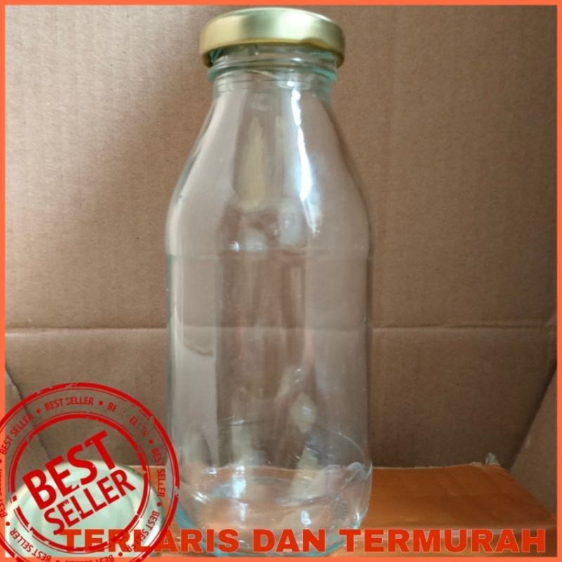 Jual botol kaca 280ml, botol 280ml, botol jus 280ml + tutup | Shopee ...