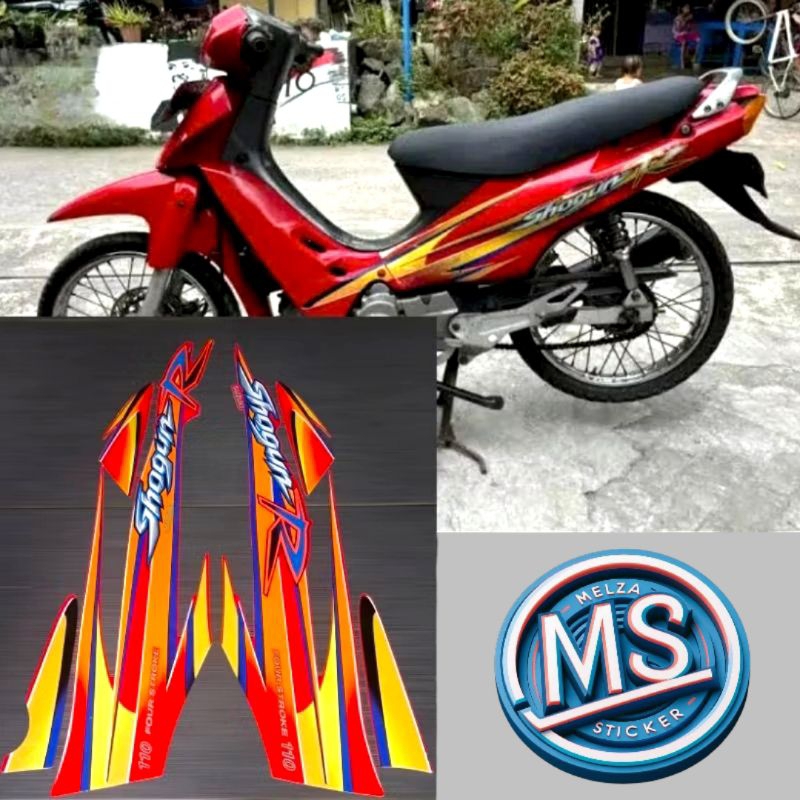 Jual Stiker Striping Motor SHOGUN R 2002 Sticker Lis Body Standar ...