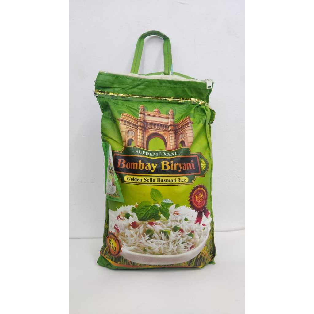 Jual BOMBAY BIRYANI GOLDEN SELLA BASMATI RICE 5KG | Shopee Indonesia