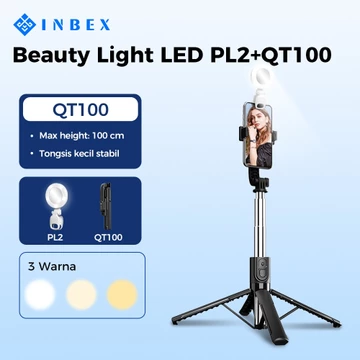 INBEX QT100 Selfie Stick 100cm Tongsis Tripod Mini Portable Tripod Quadruped Remote Bluetooth