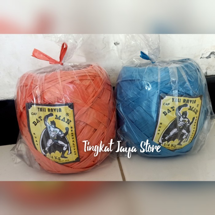 Jual TALI RAFIA ROLL 1/4 KG WARNA | Shopee Indonesia