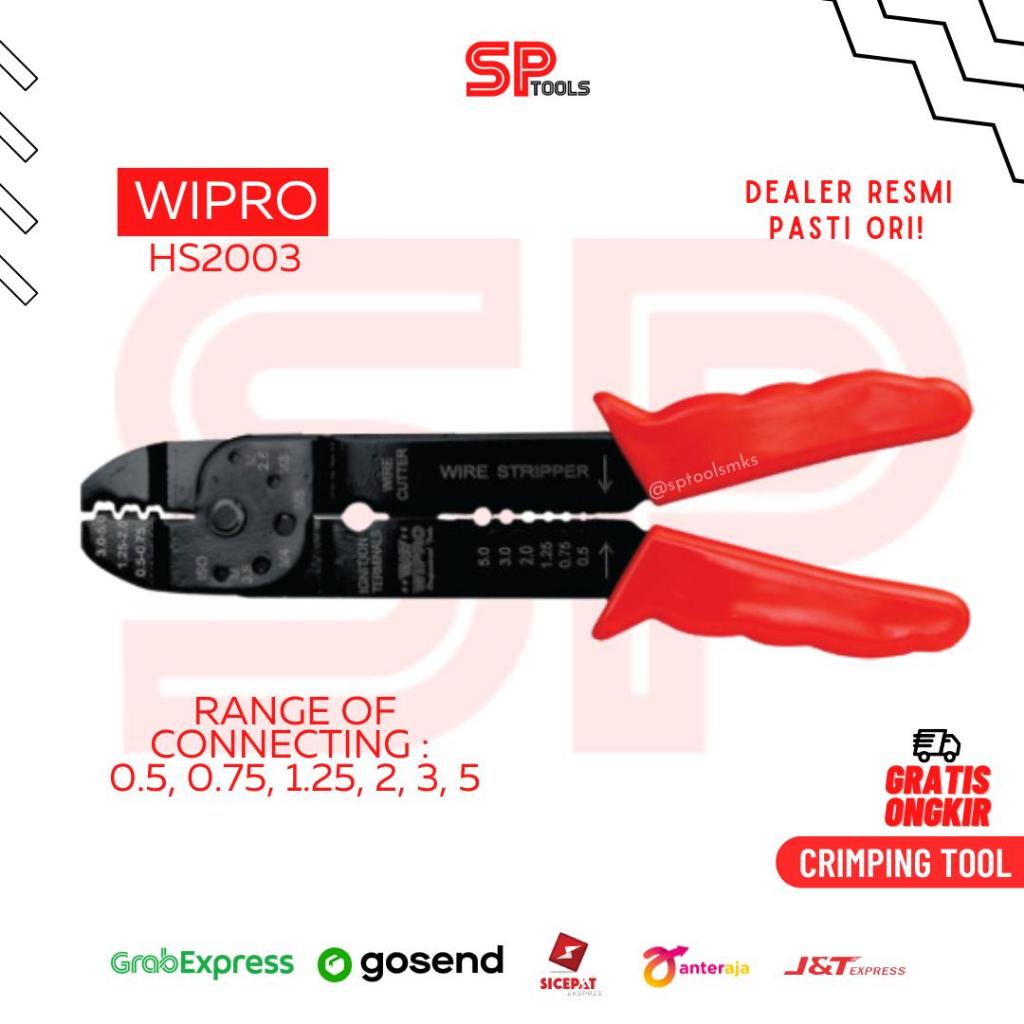 Jual TANG SKUN / CRIMPING / KRIMPING TOOL 0.5-5MM WIPRO HS 2003 HS2003 ...