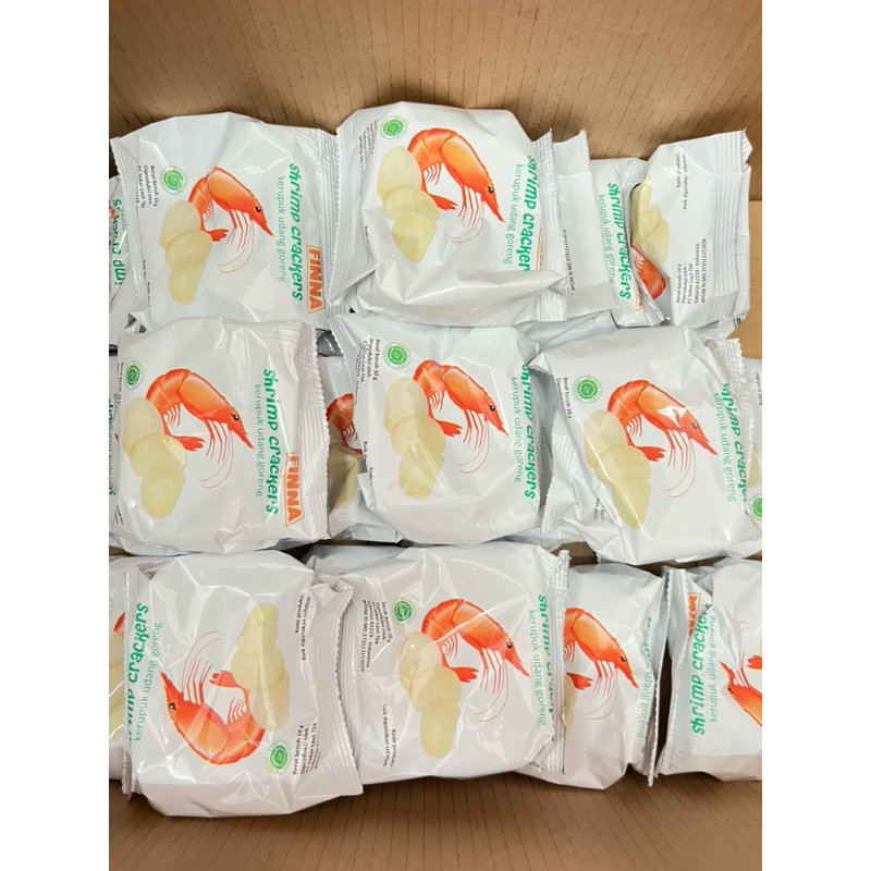 Jual Kerupuk Finna Udang / Bawang 10gr 1 karton isi 120pcs | Burhan ...