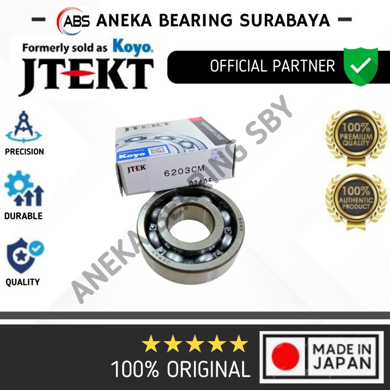 Koyo Japan Cuscinetto Cuscinetto A Sfera Koyo 6203 2RS C3 – 17x40x12 Mm, Doppio Sigillo In Gomma, Nuovo, Fatto In Giappone Cuscinetto Giapponese 17x40x12 - Foto 5