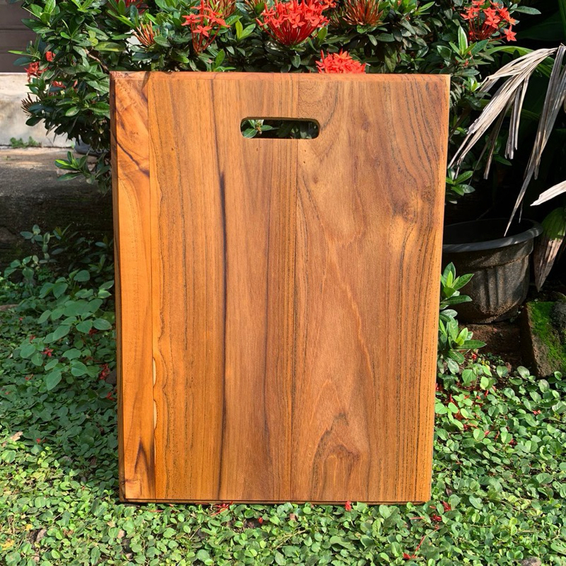 Jual Custom Talenan Kayu Jati Asli 43*34*2cm | Shopee Indonesia