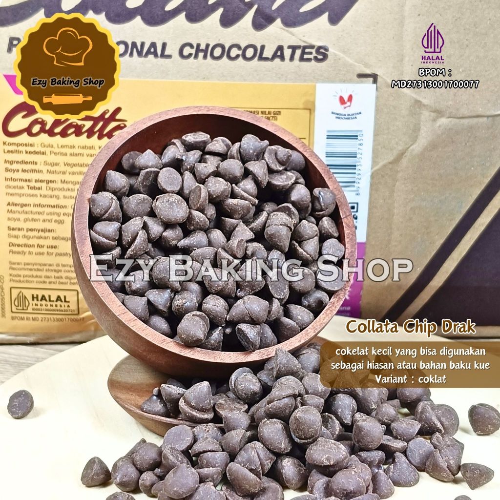 Jual Colatta Chip Compound 100gr - Coklat Chip Kerucut | Shopee Indonesia