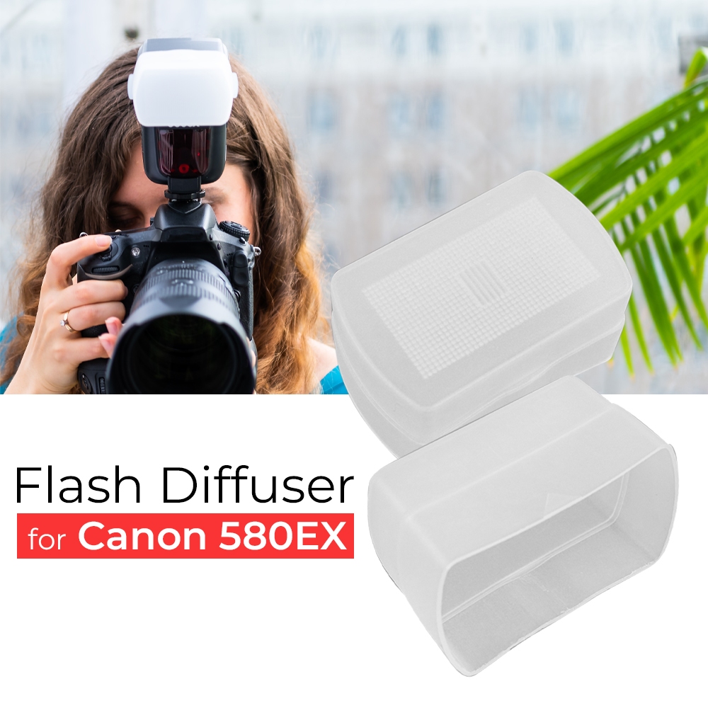Jual Camera Flash Diffuser untuk 580EX Speedlight Godox Canon Nikon ...