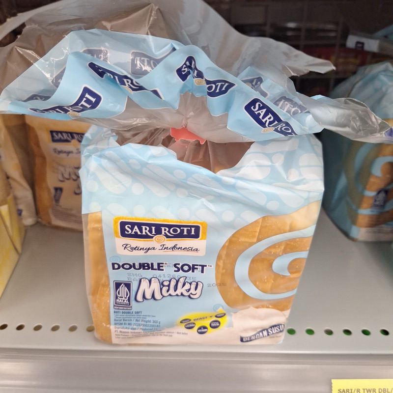 Jual Sari Roti tawar double soft milky 360gram | Shopee Indonesia