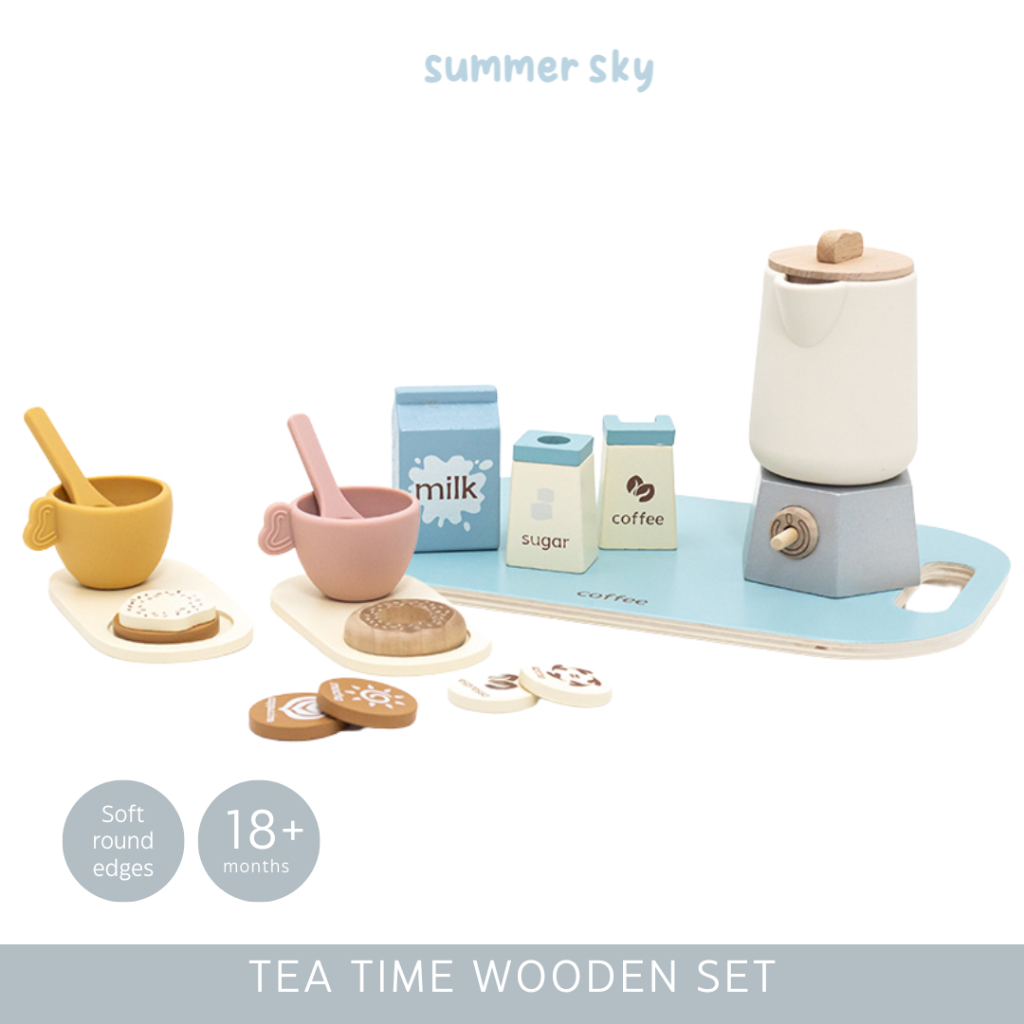Jual SUMMERSKY - Tea Time Wooden Toys Set | Mainan Kayu Teh dan Snack ...