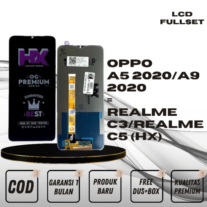 Jual LCD OPPO A5 2020/A9 2020/REALME C3/REALME C5(HX) ORIGINAL ...