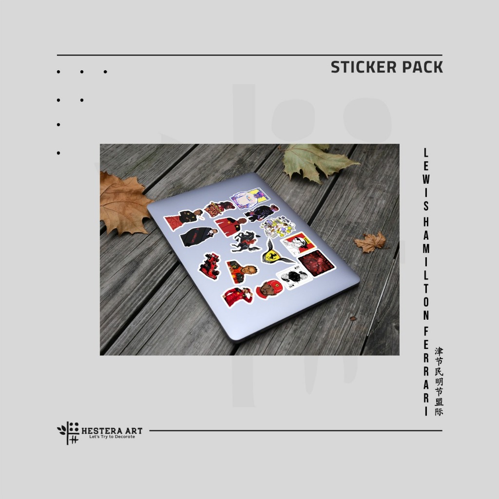 Jual Stiker Pembalap F1 Sticker Vinyl Doff Laminasi | Stiker Lewis ...