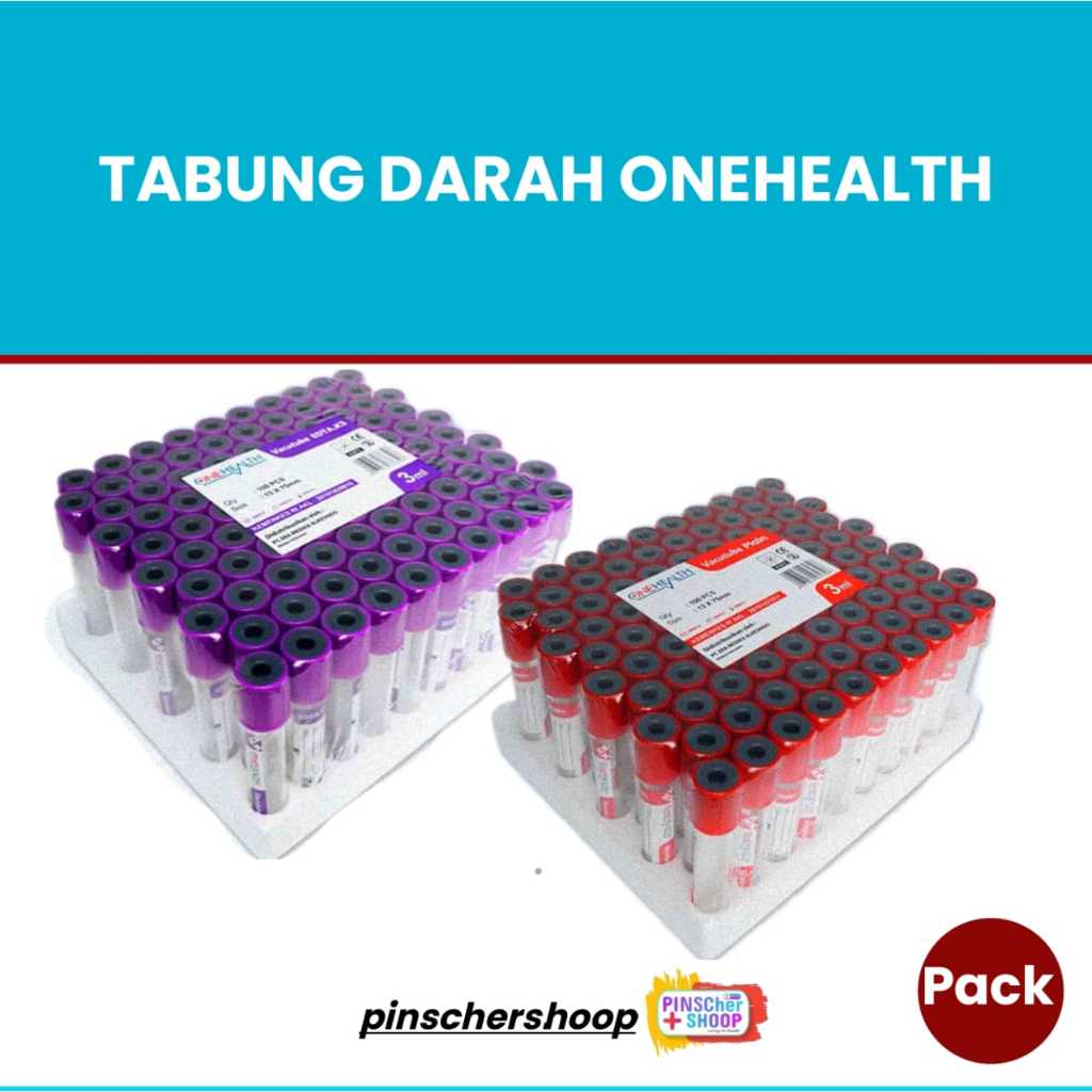 Jual Blood Collection Tube Plain 3 Ml Onehealth Vaculab Tabung Sample ...
