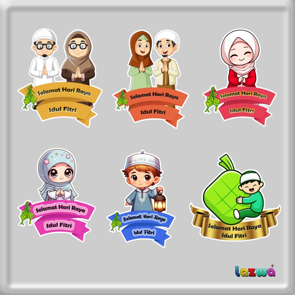 Jual Topper cake buket hang tag Selamat hari raya idul fitri | Shopee ...