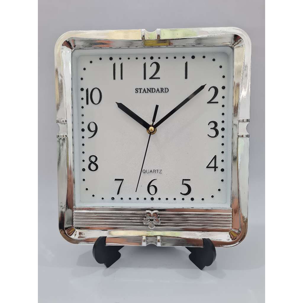 Jual jam dinding standard / jam dinding silver / jam dinding makassar ...
