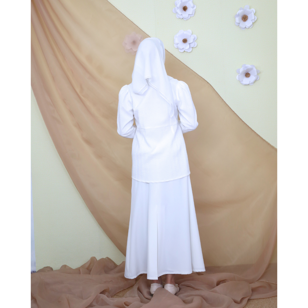 Jual One Set Lebaran Rok dan Atasan | Dress Rayya 2025 Rompi Wanita ...