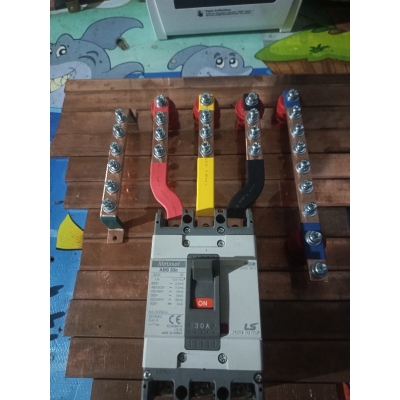 Jual BUSBAR 3×15 RSTN + GROUND PANJANG 15 CM UNTUK MCCB 30A/100A ...