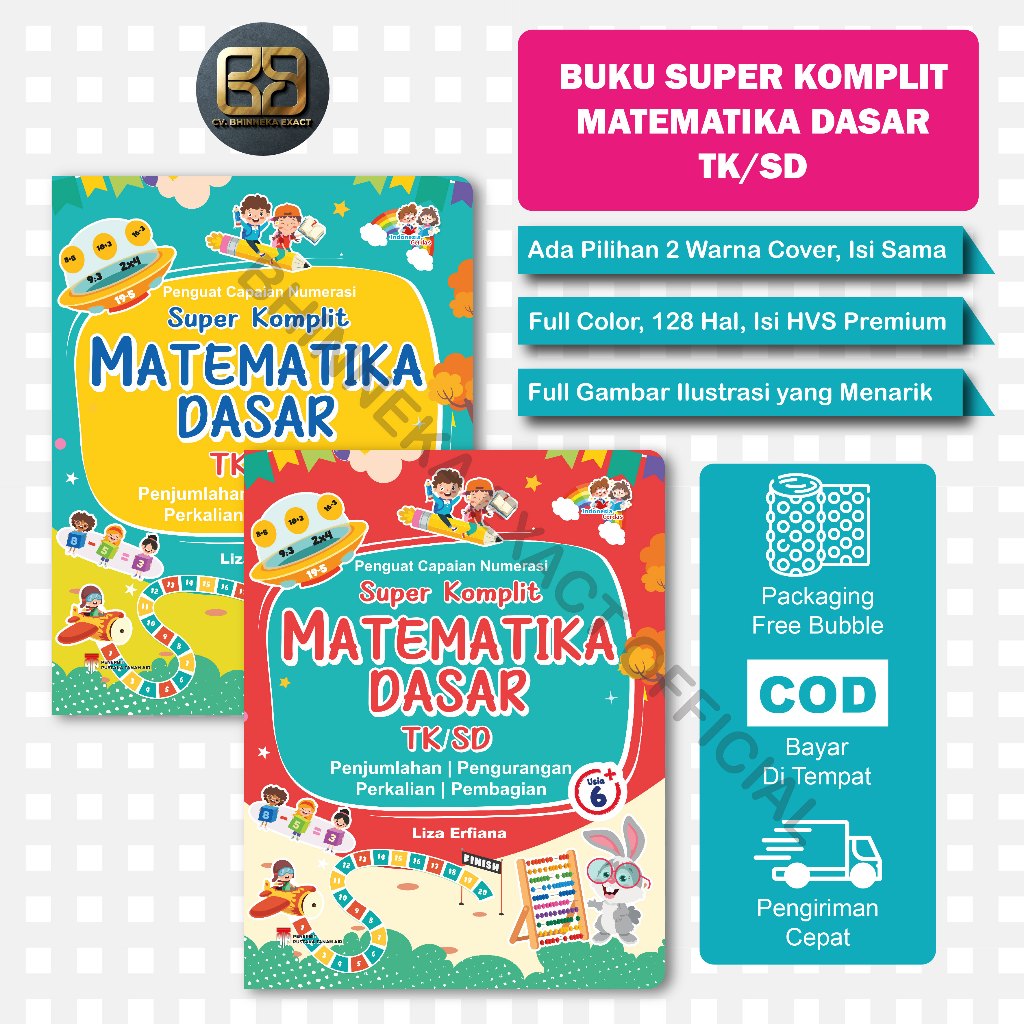 Jual Buku Super Komplit Matematika Dasar Anak TK/SD | Shopee Indonesia