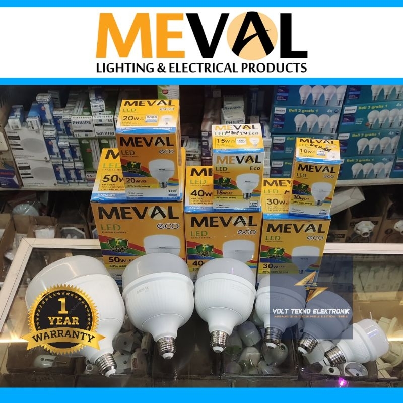 Jual Lampu Meval Bulb 10W15W/20W/30W/40W/50W | Shopee Indonesia