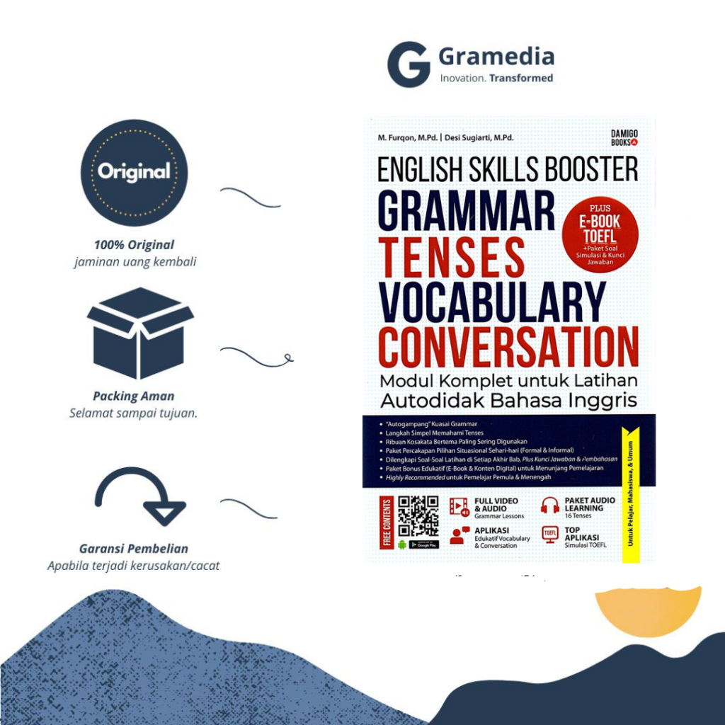Jual English Skills Booster: Grammar, Tenses, Vocabulary, Conversation ...
