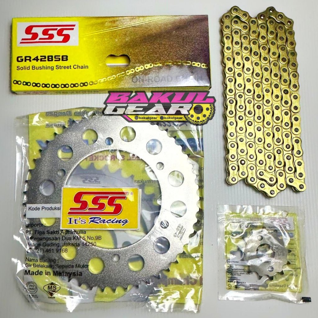Jual Gear set SSS R15 V3 XSR 155 MT 15 R15V3 V4 XSR155 VVA Rantai GOLD ...