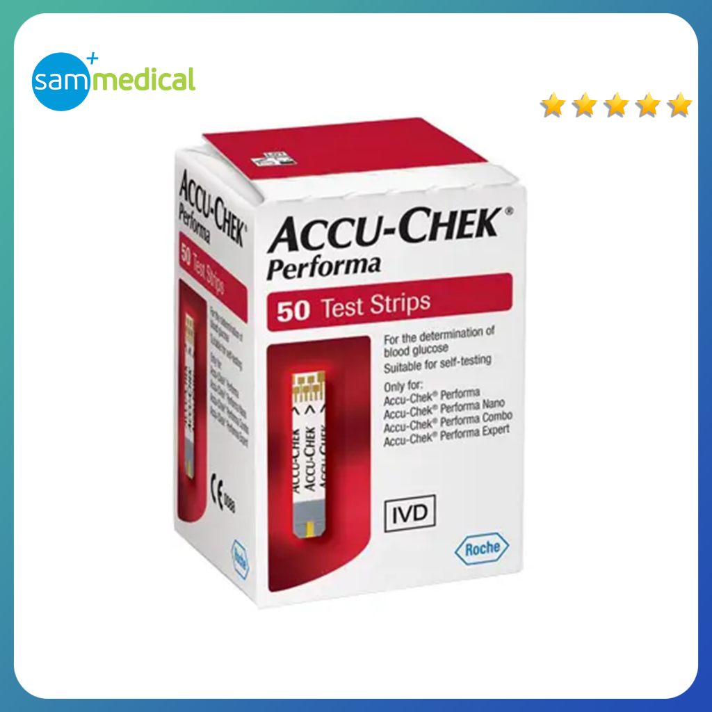 Jual Accu Check Strip Performa / Accucheck Strip Gula Darah / Refil ...