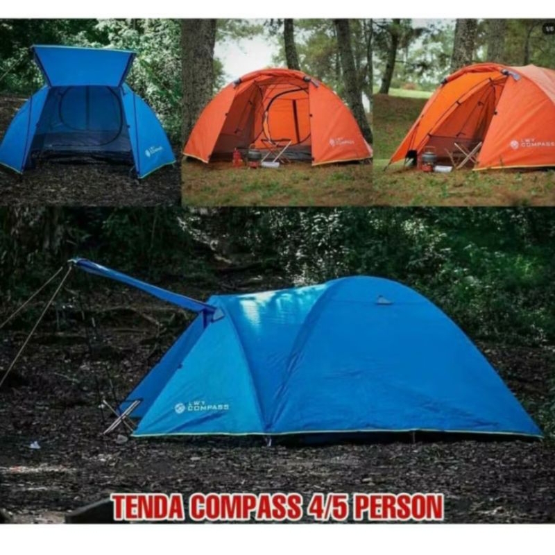 Jual Tenda Dum/Tenda kemping/Tenda Outdoor LWY COMPAS fiber kapasitas 4