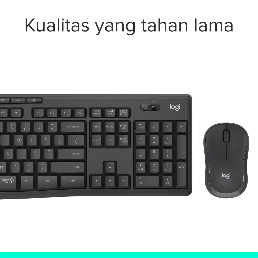 Logitech MK295 Combo Keyboard dan Mouse Wireless Silent dengan Tombol Multimedia (7)