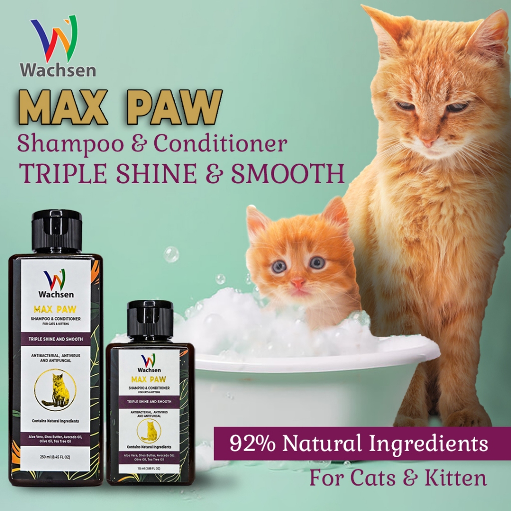 Jual Max Paw Shampo Kucing Triple Shine And Smooth Perawatan Bulu Anti ...