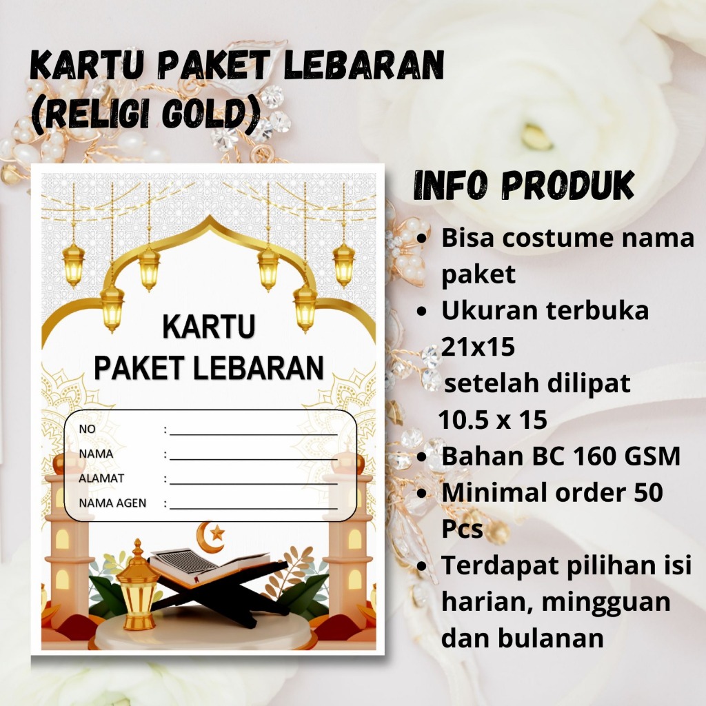 KARTU PAKET LEBARAN RELIGI GOLD 2025