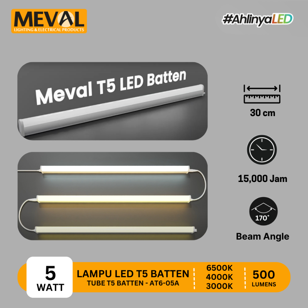 Jual MEVAL Lampu LED T5 Batten | Shopee Indonesia