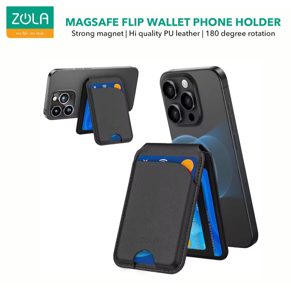 Jual Zola Wireless Magnetic Phone Card Holder Magsafe Wallet Slim