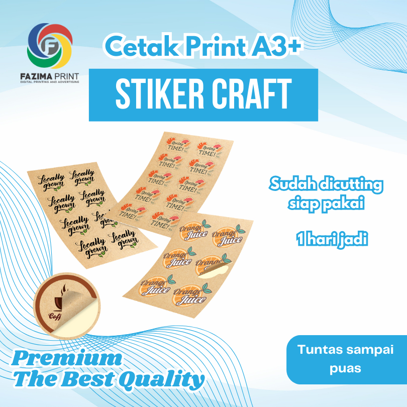 Jual Print Sticker Label Craft A3+ Print & Cut - Cetak Stiker Craft ...