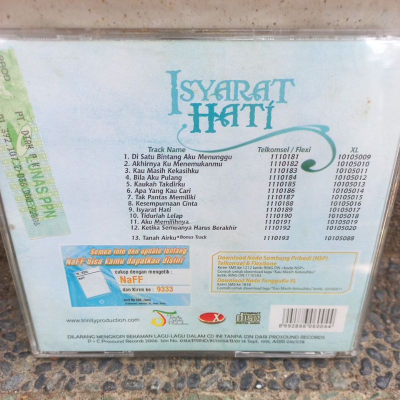 Jual CD NAFF - ISYARAT HATI ALBUM | Shopee Indonesia