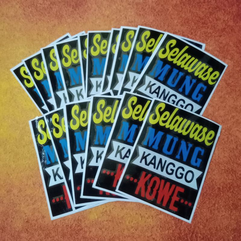 Jual Sticker Selawase Mung Kanggo Kowe | Shopee Indonesia