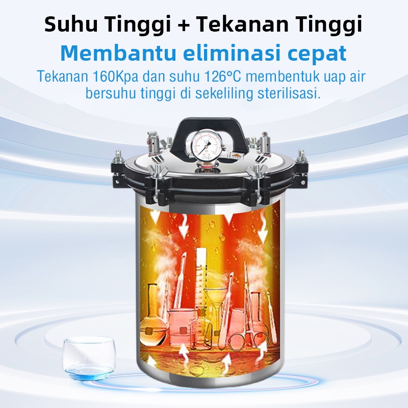 Jual [READY STOCK]Autoclave Sterilisasi Uap Portabel 18L - Peralatan ...