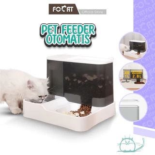 FOCAT Pet Feeder Otomatis 2 In 1 M65 Tempat Makan Anjing Kucing Dispenser Minum Hewan