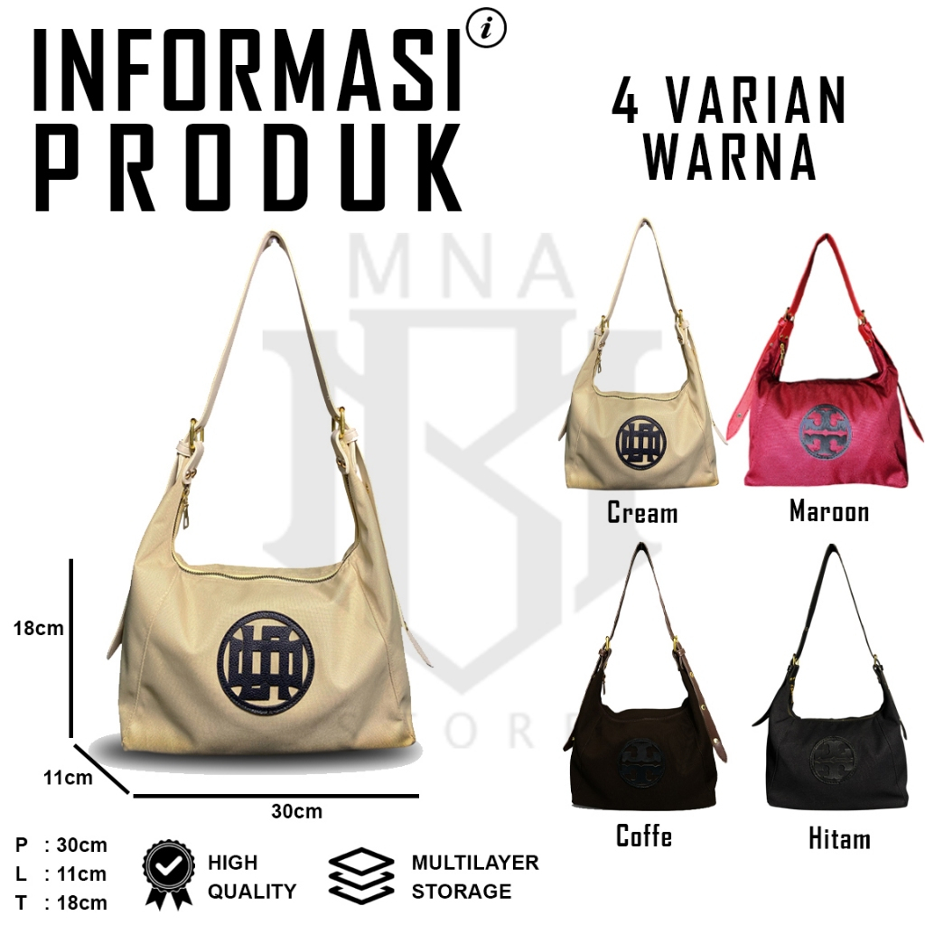 Tas Selempang Wanita Shoulderbag Kanvas Kojian Slingbag Bahu - foto 5