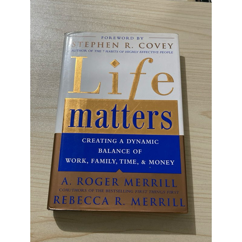 Jual BUKU LIFE MATTERS CREATING A DYNAMIC BALANCE OF WORK FAMILY TIME ...