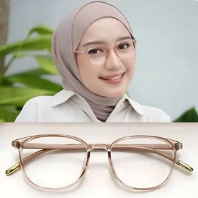 Frame Kacamata 5004 Anti Patah Ringan Lentur Elastis Paket Lensa Antiradiasi Photocromic