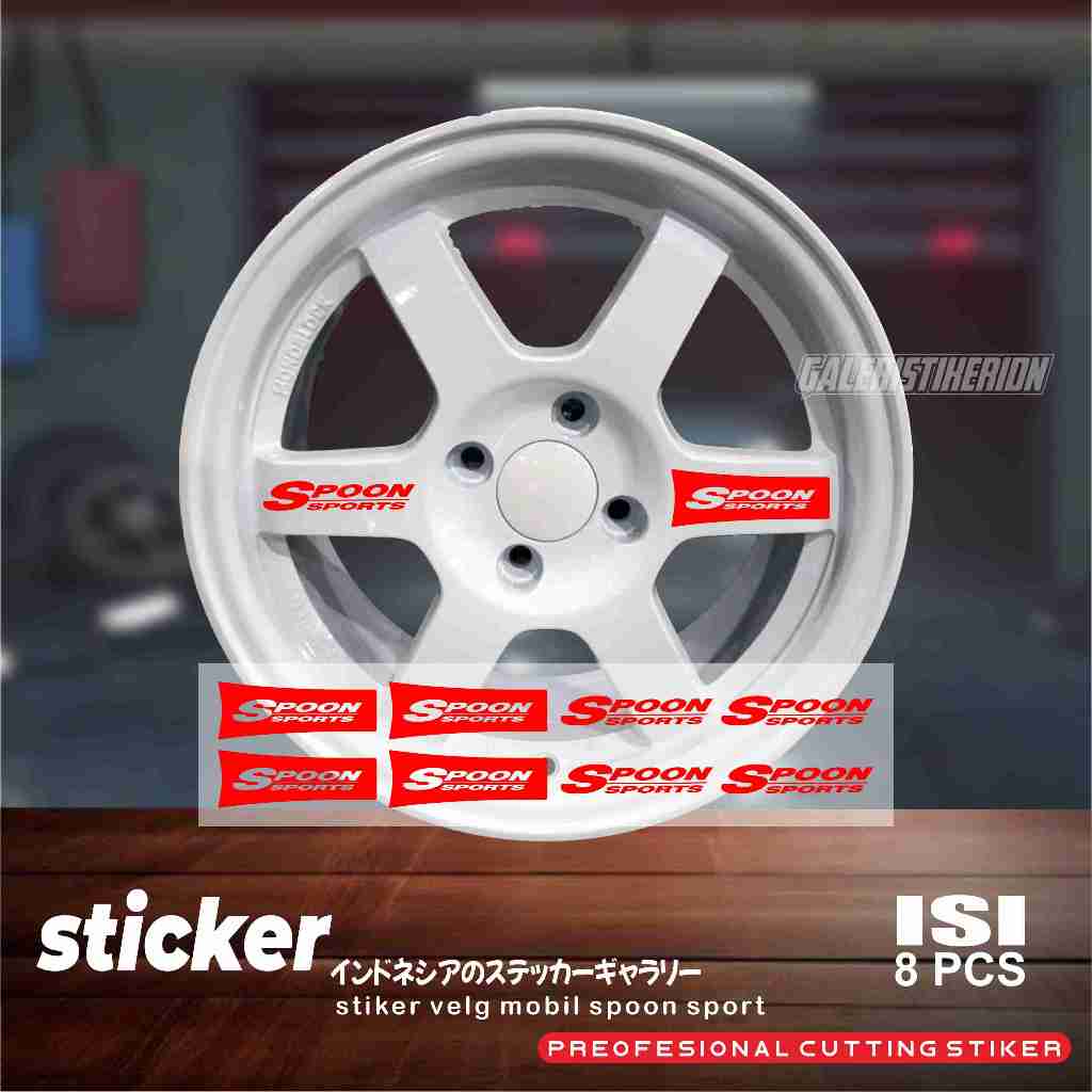 Jual Sticker Stiker Velk Spoon Sport Sticker VOLK Velk Mobil Spoon ...