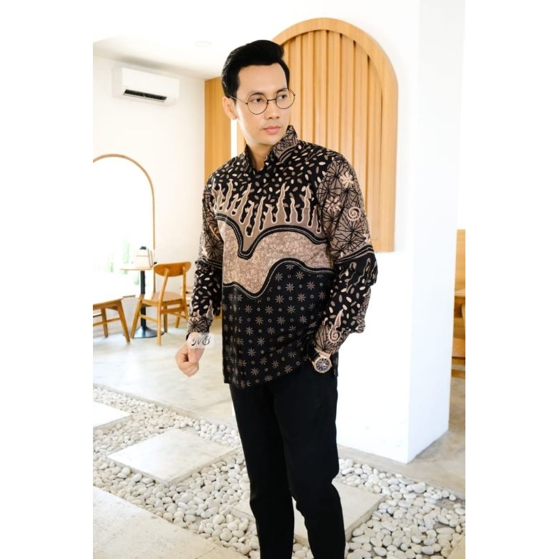Jual Kemeja batik pria lengan panjang puring batik kalimataya nasaka ...