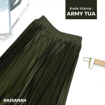 Rok Plisket Wanita Hyget Premium Adem Tidak Nerawang Fit All Size