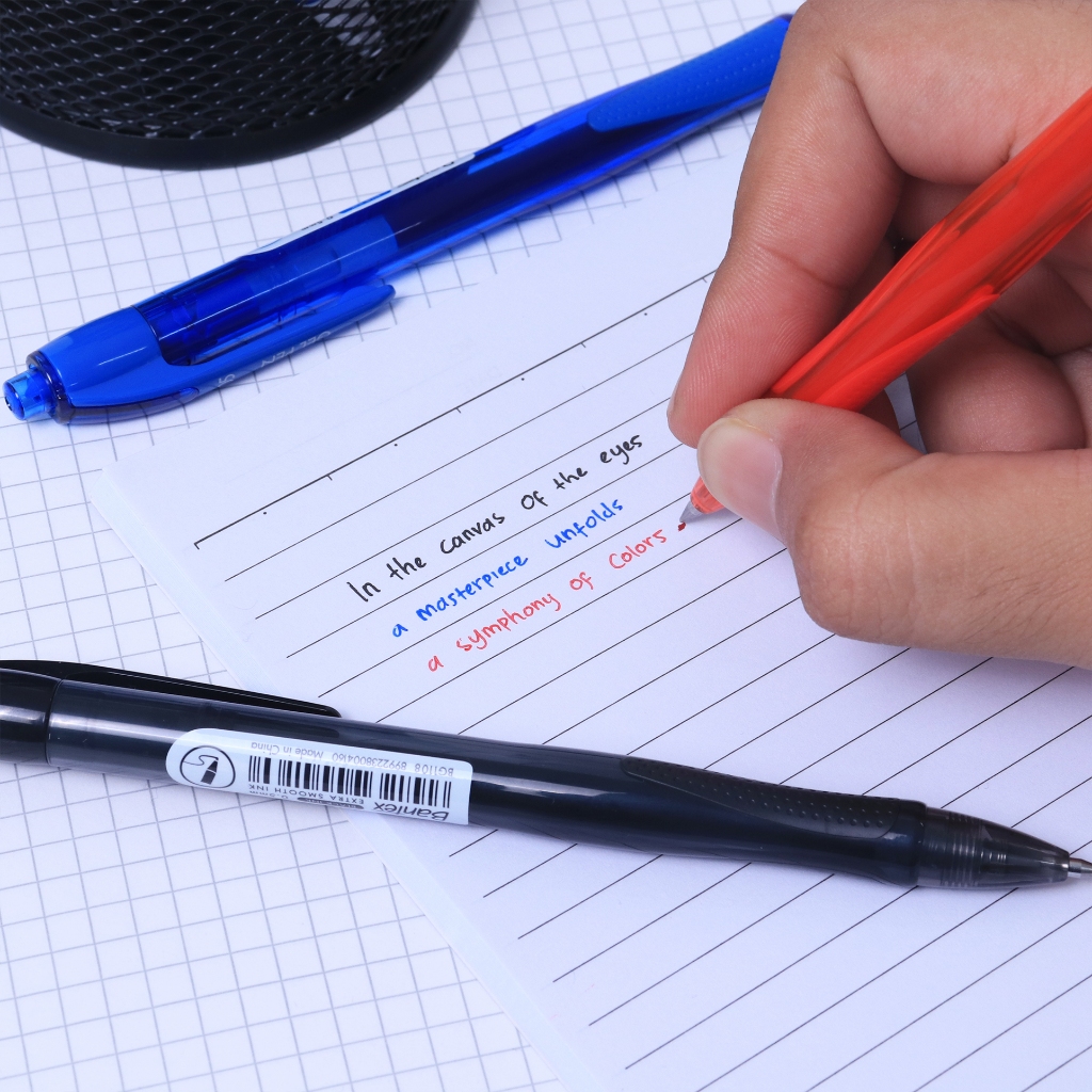 Pulpen Gel Pen Tip 0.5 mm Desain Ergonomis BG1108 (3)