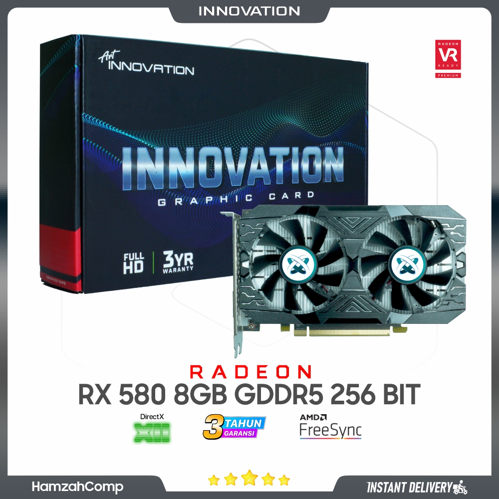 Jual VGA RADEON RX 580 8GB GDDR5 256 BIT / VGA RX 580 8GB Innovation ...