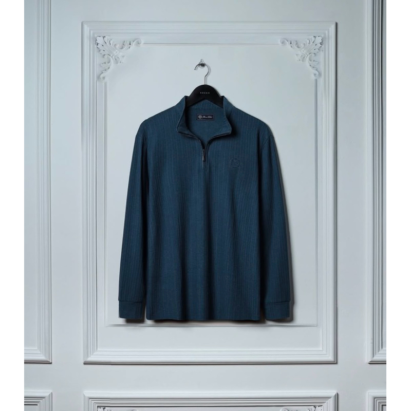 Jual Rucas Tailor “Textured Long Sleeve” Polo Shirt | Shopee Indonesia