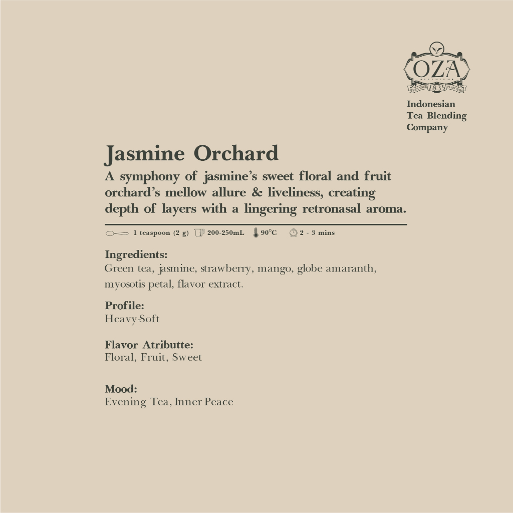 Jual OZA Tea - Jasmine Orchard | Artisan Tea - Green Tea | Specialty ...
